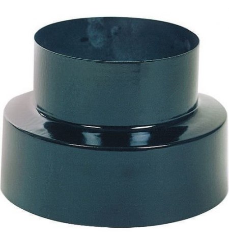 Reducción Estufa Vitrificado Color Negro de 120 a 100 mm.