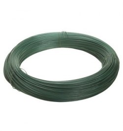Alambre plastificado Verde Rollo 25 Kg. / Nº17