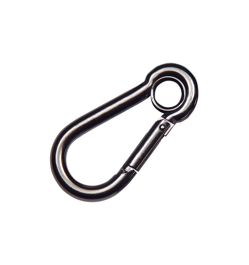 Mosqueton Bombero Inoxidable Con Ojo  60 mm. Uso domestico