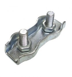 Sujetacables Plano Doble   5 mm. (Bolsa 50 unidades)