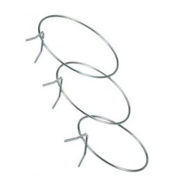 Soporte Maceta Pared Zincado 20 cms