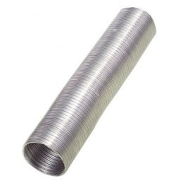 Tubo Aluminio Compacto Gris Ø 100 mm. / 5 metros