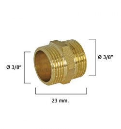 Machones Dobles Pulidos    3/8"