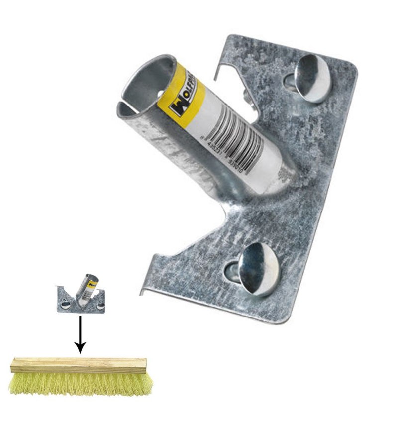 Garra Para Cepillo Barrendero Con Agujero