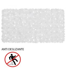 Alfombra Baño Antideslizante Stone 69x36 cm. Transparente