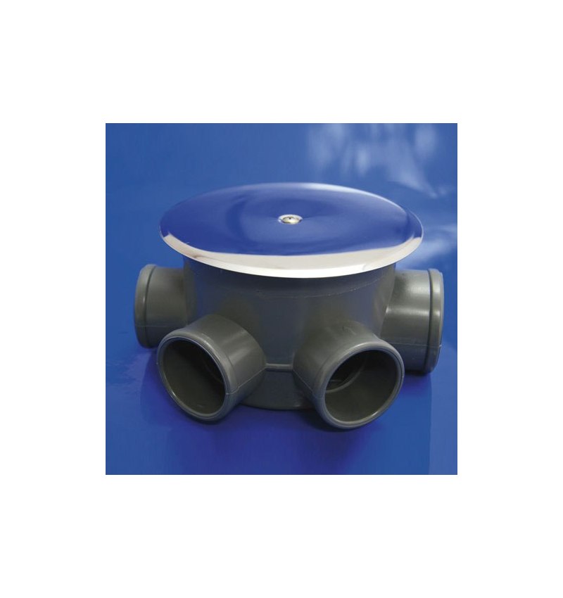 Bote Sifónico PVC T-85-C 110  50-40 Altura 69 mm.