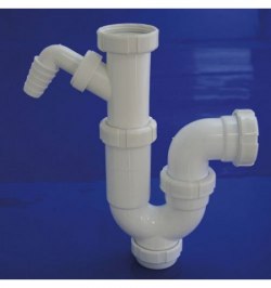 Sifon Curvo Extensible T-31, con Toma Lavadora  1 1/2