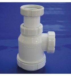 Sifon Botella Extensible T-4  1 1/2  Tuerca Loca