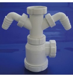 Sifon Botella Extensible T-4-TD  1  1/2  2 Tomas Lavadora