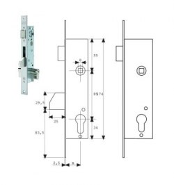 Cerradura Tesa 2219/20/3ai