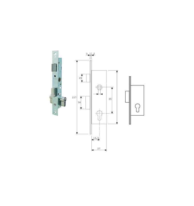Cerradura Tesa 2201-hz/15