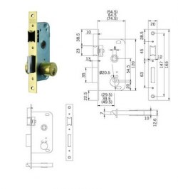 Cerradura Tesa 2000-hl/50