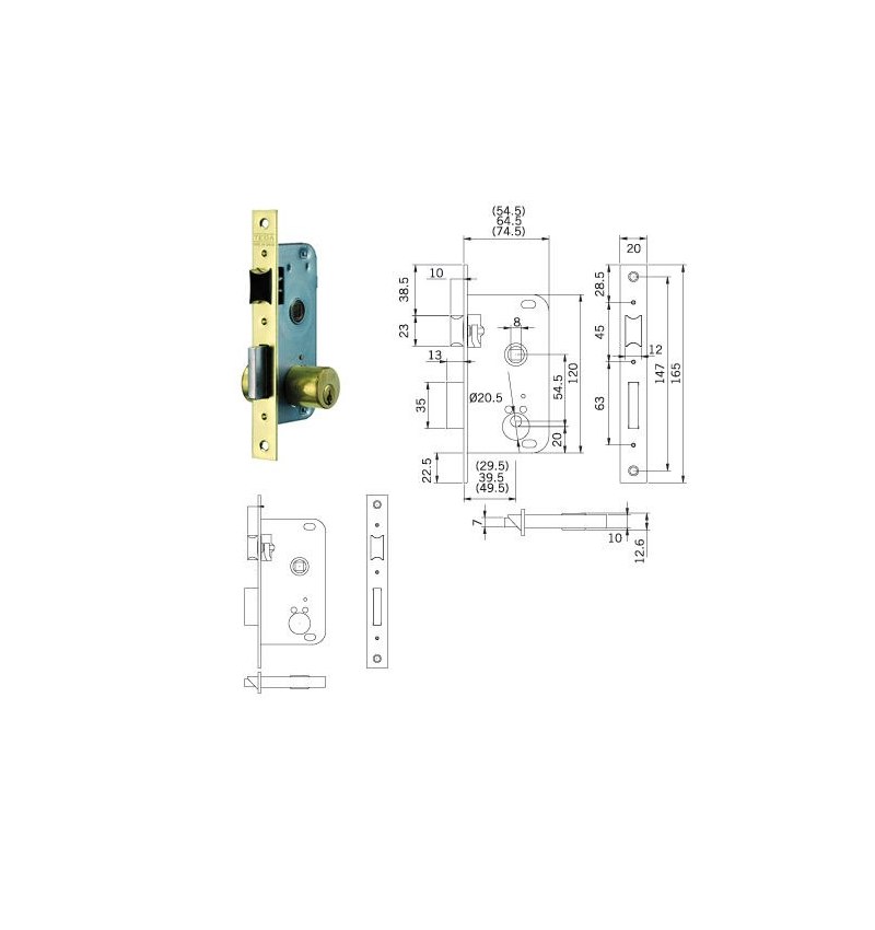 Cerradura Tesa 2000-hl/50