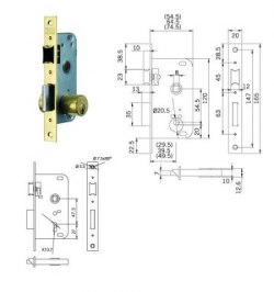 Cerradura Tesa 2002-hl/50