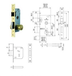 Cerradura Tesa 2003-hl/40