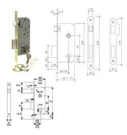 Cerradura Tesa 2030-hl/50