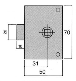 Picaporte Ucem  234-hz/50