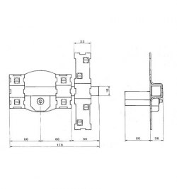 Cerrojo Fac 301-r/120-p