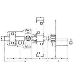 Cerrojo Fac 303-l/115-p/ Derecha