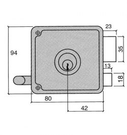 Cerradura Ucem 4125-hb/10/ Izquierda