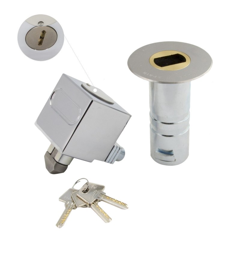 Candado Empotrar Llave Plana C-2 Macho