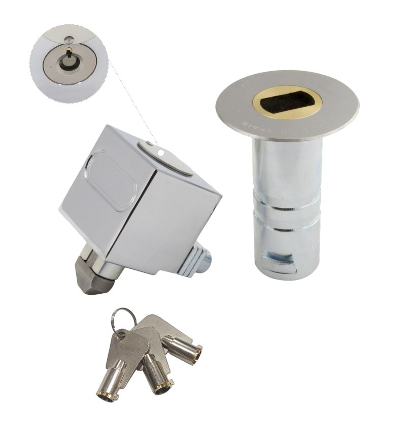 Candado Empotrar Llave Tubular C-2 Macho