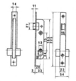 Cerradura Lince 5569n        Hn/20 mm.