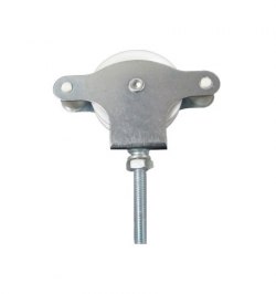 Polea Tendedero Wolfpack Zincado 40 mm. Roldana Plástico con Tornillo