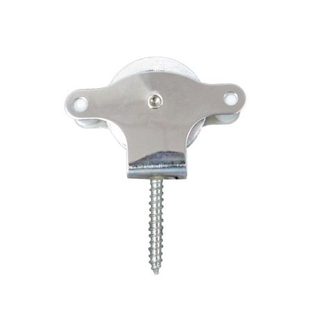 Polea Tendedero Wolfpack Inoxidable 40 mm. / Roldana Metalica Con Tirafondo