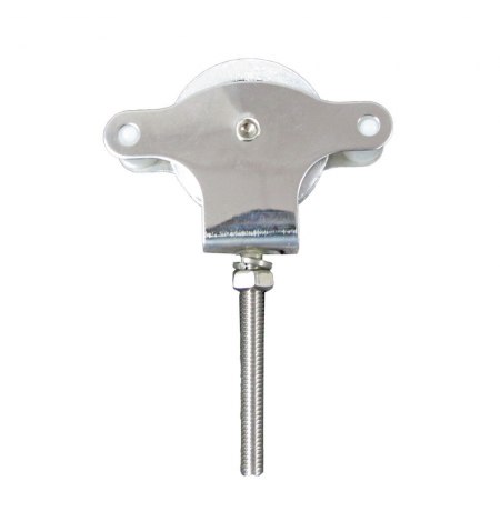 Polea Tendedero Wolfpack Inoxidable 60 mm. / Roldana Metálica Con Tornilo