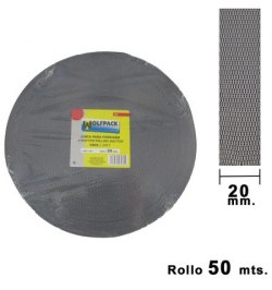 Cinta Persiana Wolfpack Gris 20 mm. Rollo 50 metros