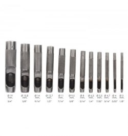 Juego Sacabocados Golpe 12 Piezas 3 a 19 mm