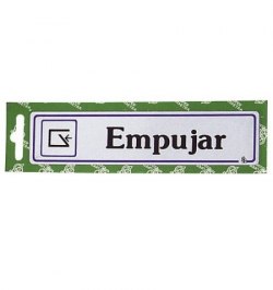 Rotulo "Empujar"