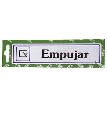 Rotulo "Empujar"
