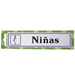 Rotulo "Niñas"