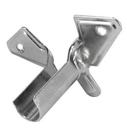 Soporte Barra 12 mm.Ø Cromo Lateral