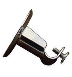 Soporte Barra 12 mm.Ø Cromo Techo Redondo