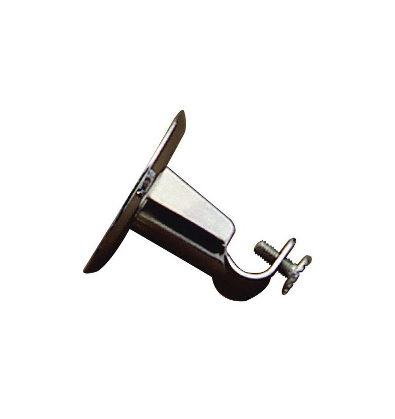 Soporte Barra 12 mm.Ø Cromo Techo Redondo