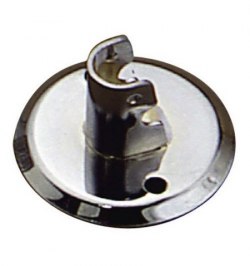 Soporte Barra 12 mm.Ø Cromo Lateral Redondo