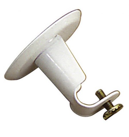 Soporte Barra 12 mm.Ø Blanco Techo Redondo