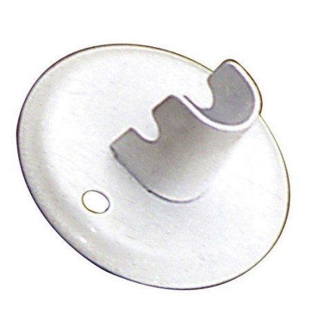 Soporte Barra 12 mm.Ø Blanco Lateral Redondo