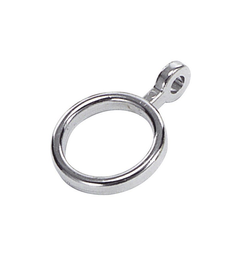 Anillas Dobles Cortina Plata Ø Interior 20 mm.