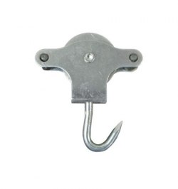 Polea Tendedero Wolfpack Zincado Roldana metal con Gancho