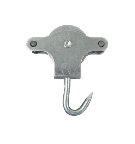 Polea Tendedero Wolfpack Zincado Roldana metal con Gancho