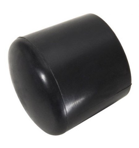 Contera Plastico Redonda Exterior Negra 12 mm. Bolsa 200 Unidades