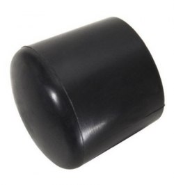 Contera Plastico Redonda Exterior Negra 30 mm. Bolsa 200 Unidades