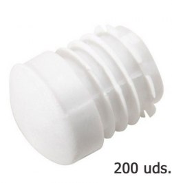 Contera Plastico Redonda Interior Blanca Para Tubo Exterior Ø 25 mm. Bolsa 200 Unidades