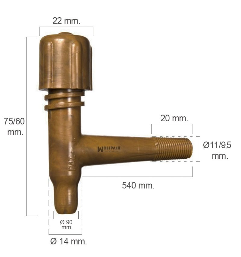 Grifo Barril Plástico Tonelito 11mm