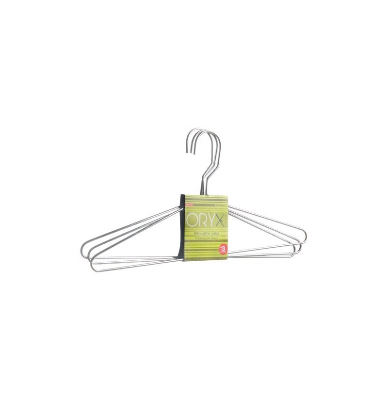Percha Oryx Metal Camisa 400 mm. (Pack 3 Piezas)