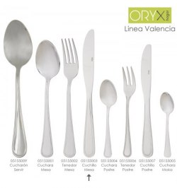 Cuchillo Mesa Valencia 215 mm.Caja 12 unidades